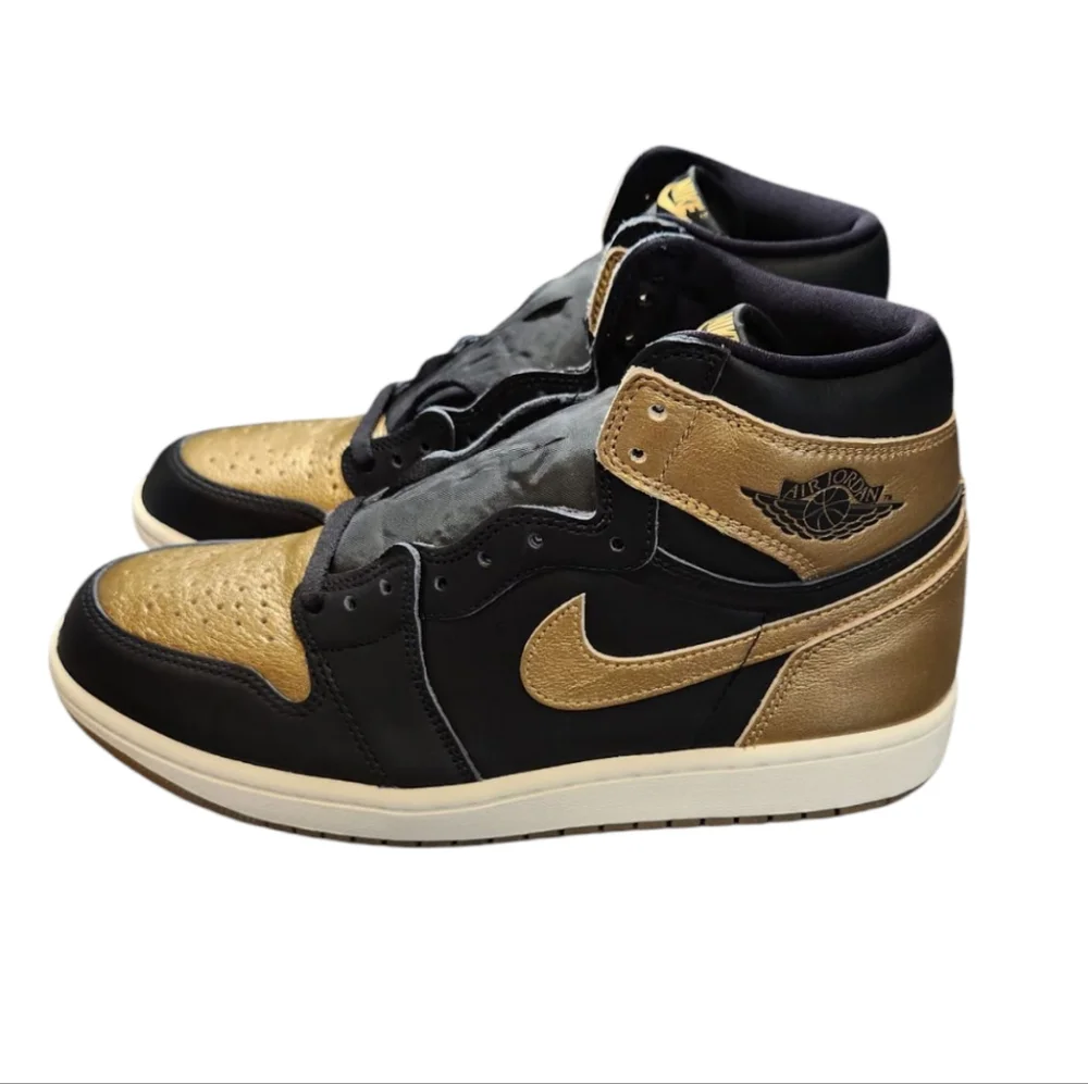 Mens Jordan‎ 1 High Metallic Gold